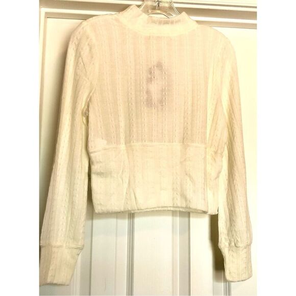 BOG - 🎉HP🎉 BAND OF THE FREE NWT “Raquel Ivory Cropped Pullover Sweater/Mock Neck - Picture 7 of 15